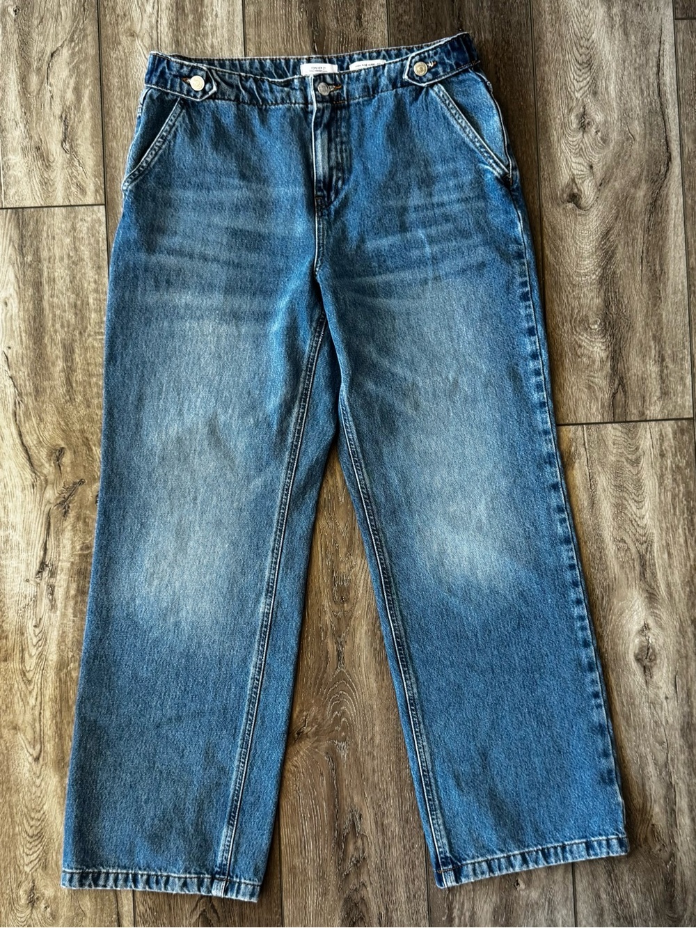 Forever 21 Jeans High-Rise Wide-Leg Wo’s Size Tag 29 (31x30”) 100% Cotton Denim
